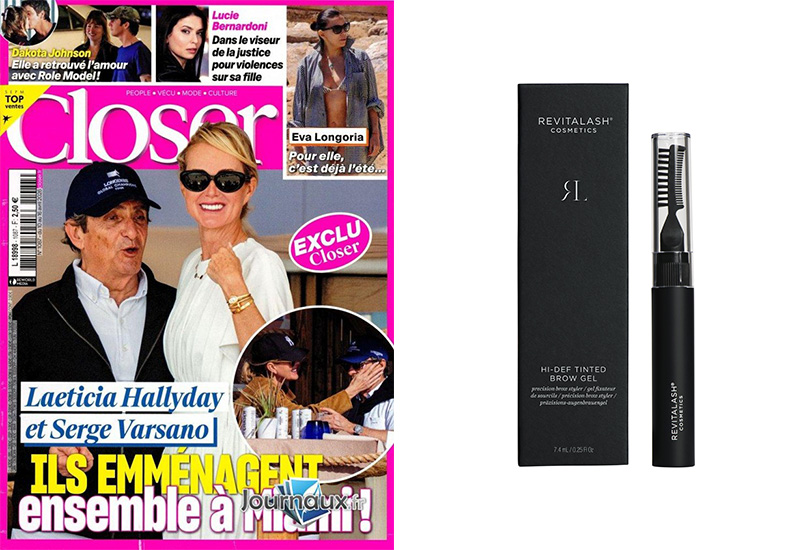 Hi-Def Brow Gel de RevitaLash® Cosmetics paru dans Closer - Avril 2026